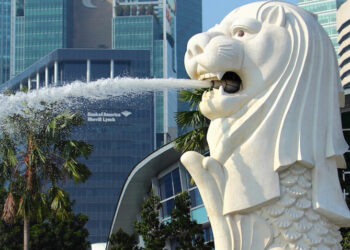 Merlion Park Singapura